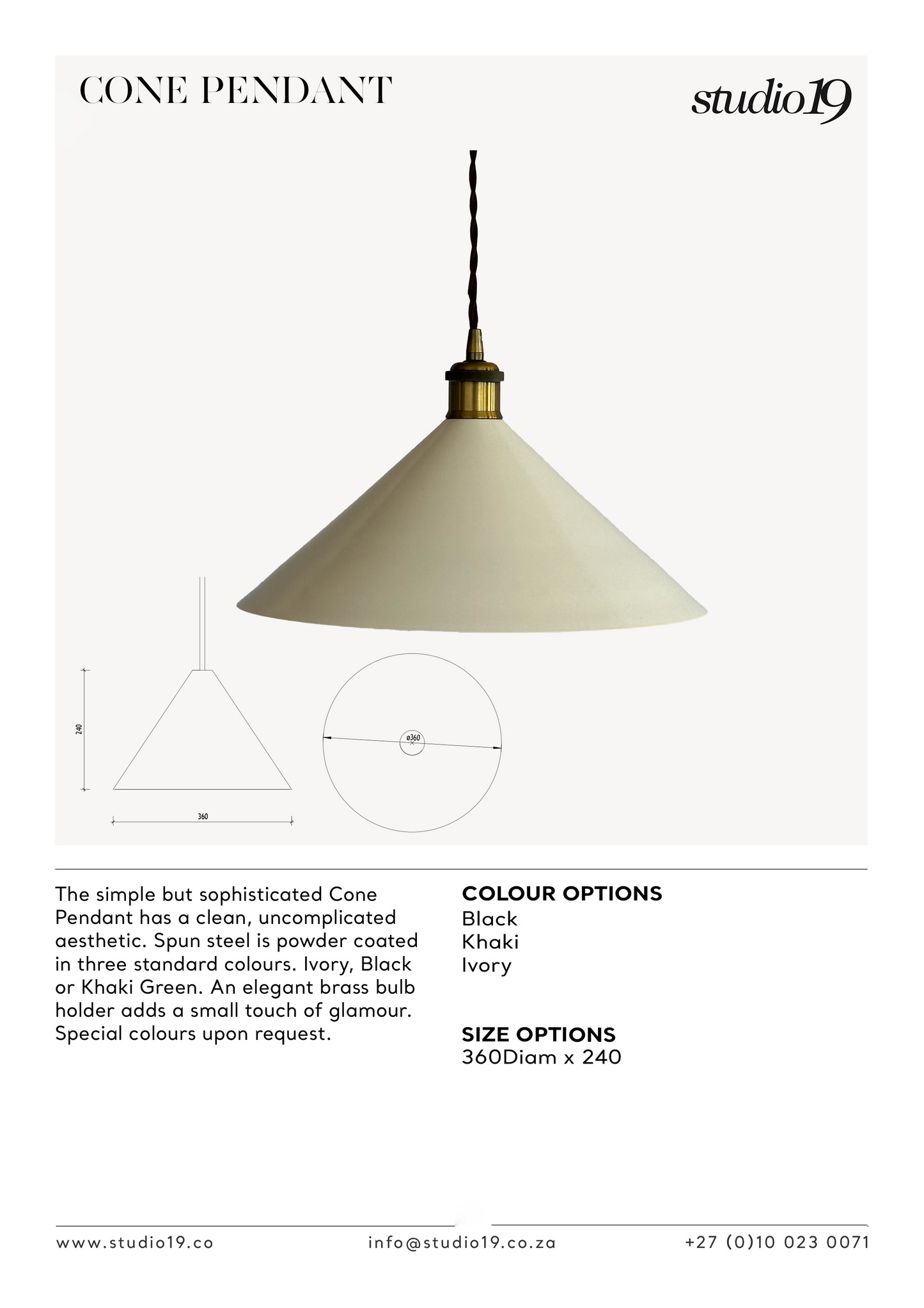 
                  
                    CONE PENDANT
                  
                