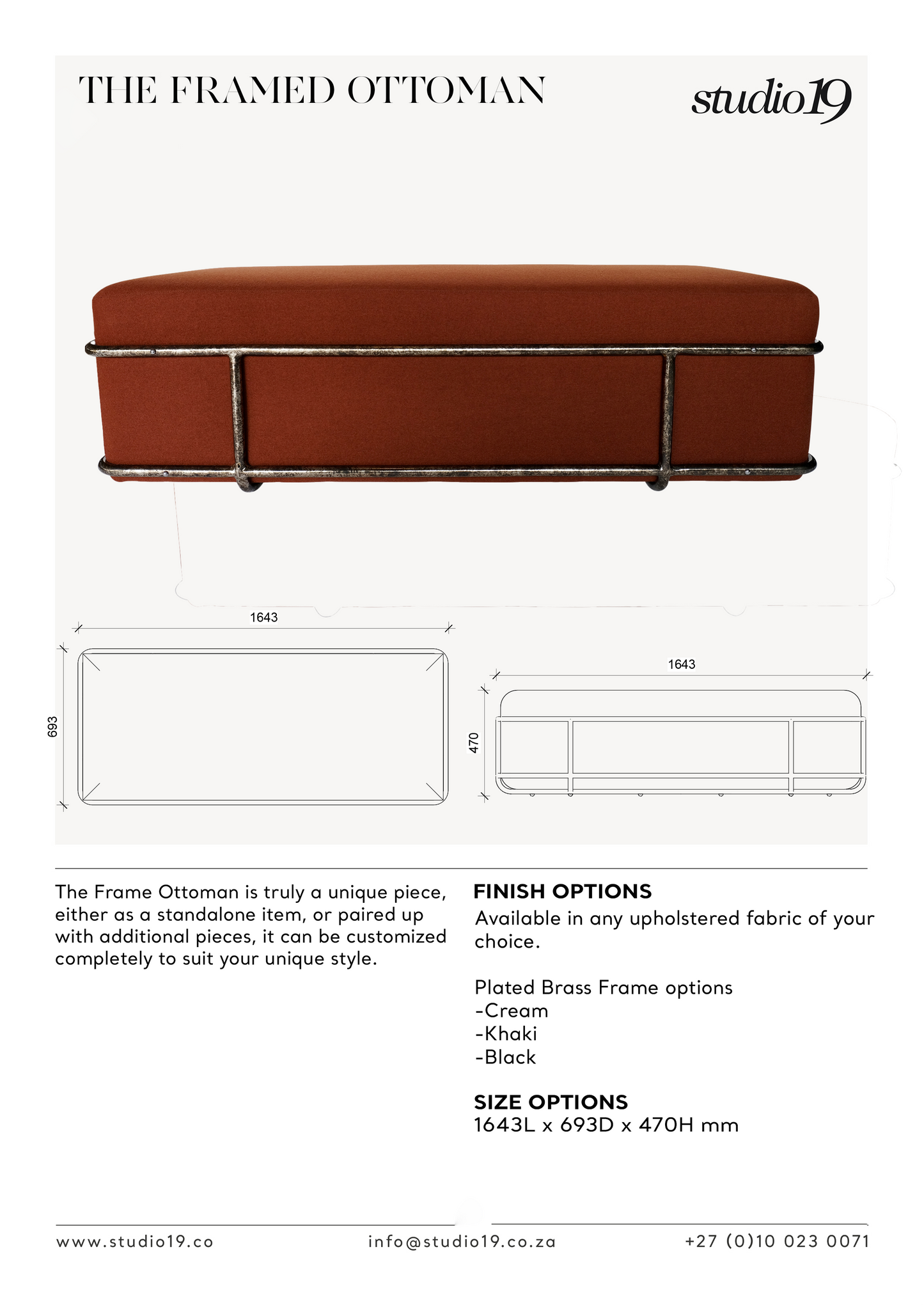 
                  
                    FRAMED OTTOMAN
                  
                