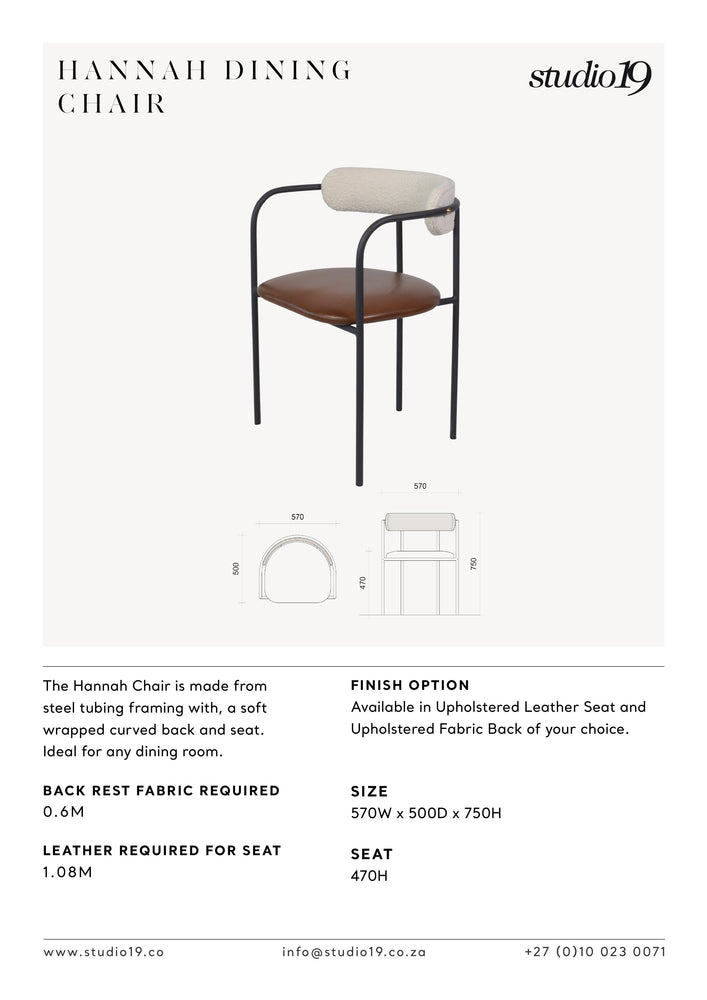 
                  
                    HANNAH CHAIR
                  
                