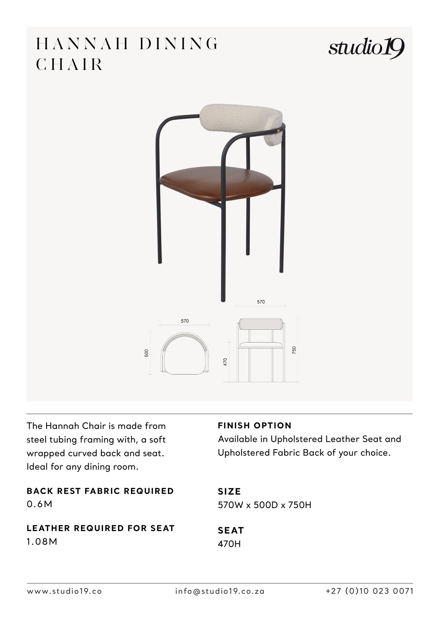 
                  
                    HANNAH CHAIR
                  
                