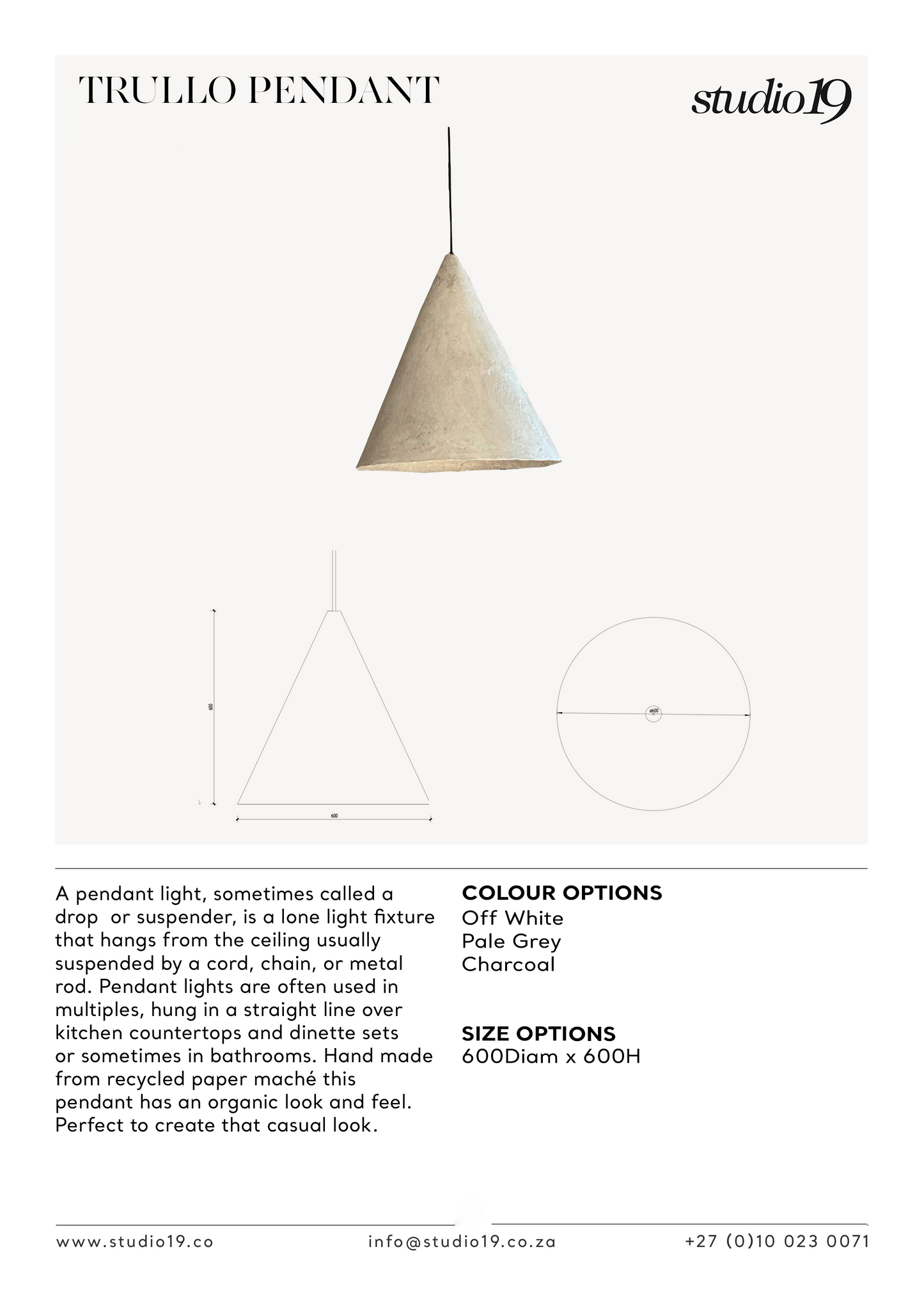 
                  
                    TRULLO PENDANT
                  
                